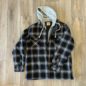 Flannel Hooded Jacket